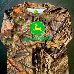 Boys John Deere Long Sleeve Camo Shirt
